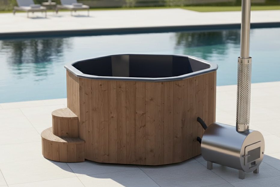 Kelohus Bølge — sekskantet sauna i tre for 6 personer fra Kelohus