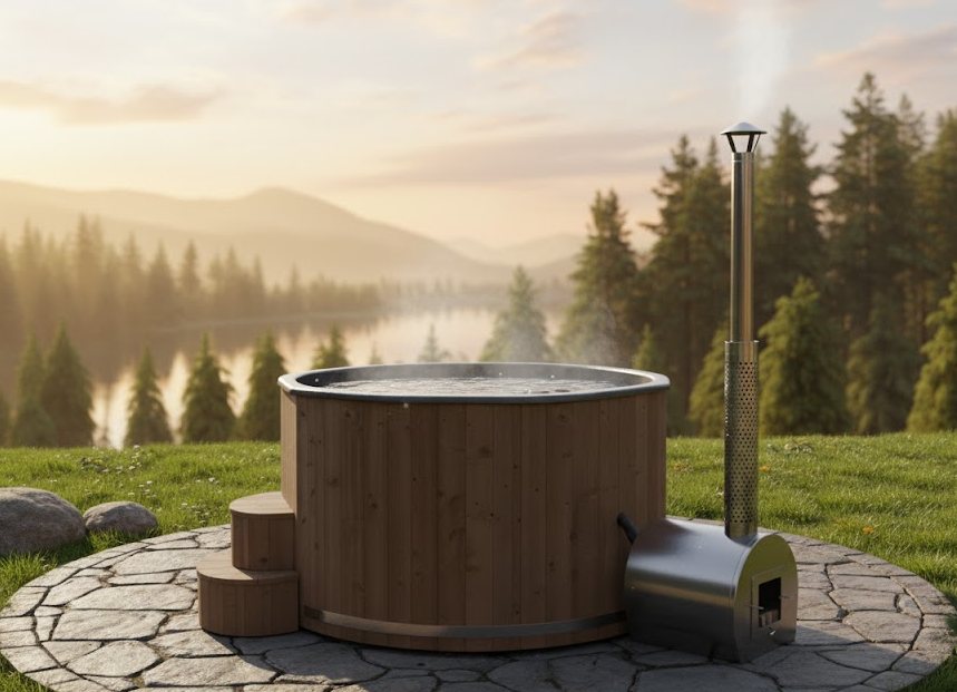 Kelohus Bølge — sekskantet sauna i tre for 6 personer fra Kelohus, bilde 5 av 5