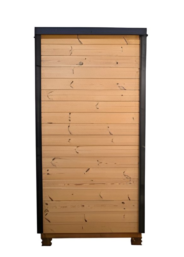 Kelohus Kubb — kubbeformet sauna i vertikale trelameller for 1–2 personer fra Kelohus, bilde 4 av 4