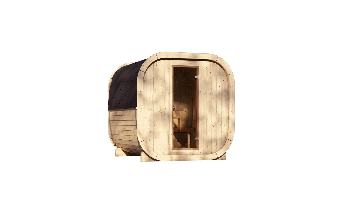 Kelohus Måne — oval sauna i skandinavisk design for 4–6 personer fra Kelohus, bilde 2 av 5
