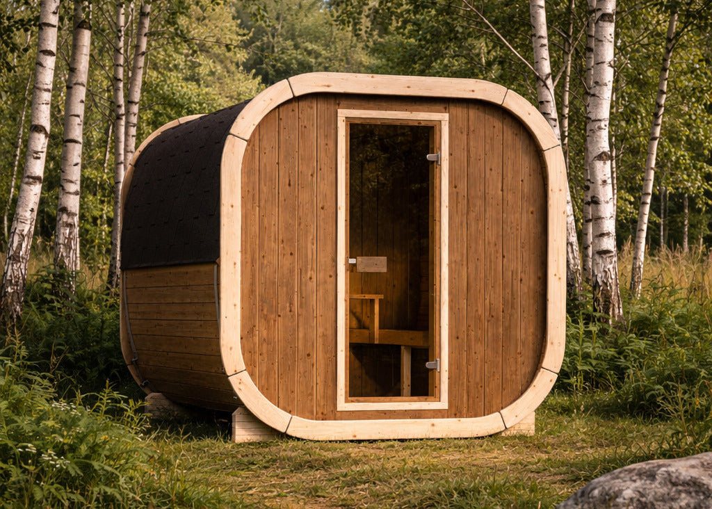 Kelohus Måne — oval sauna i skandinavisk design for 4–6 personer fra Kelohus, bilde 4 av 5
