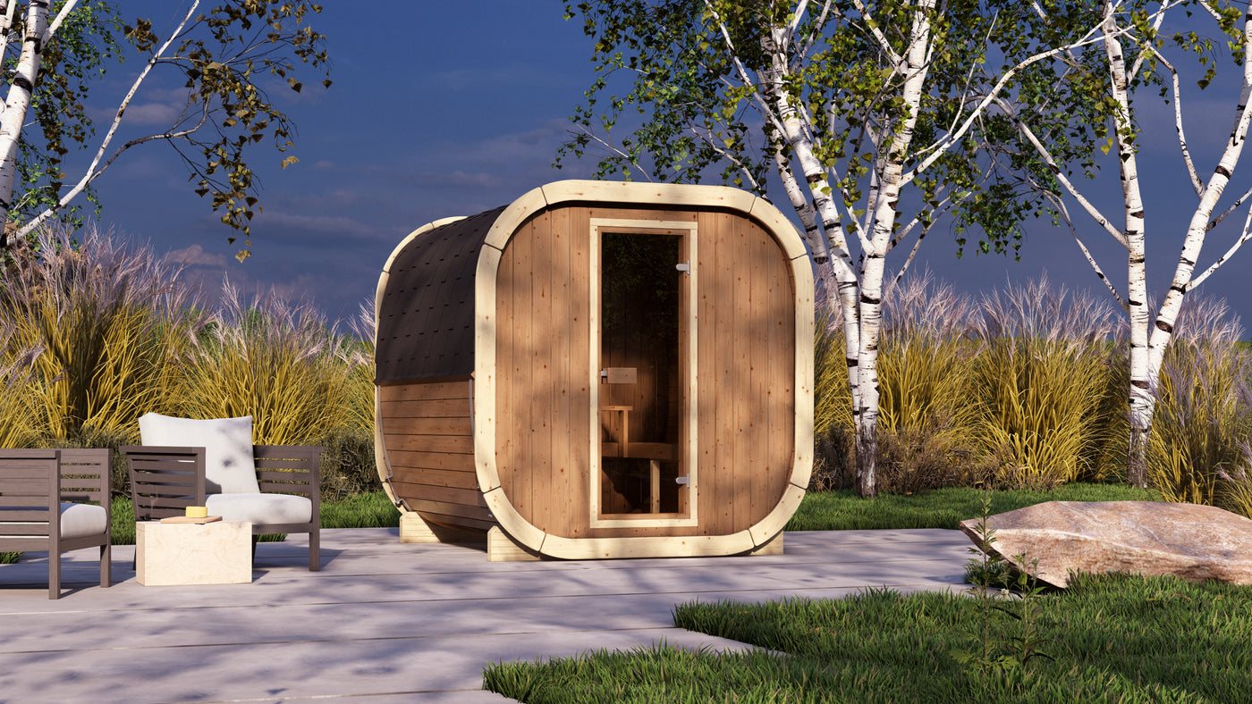 Kelohus Måne — oval sauna i skandinavisk design for 4–6 personer fra Kelohus, bilde 5 av 5